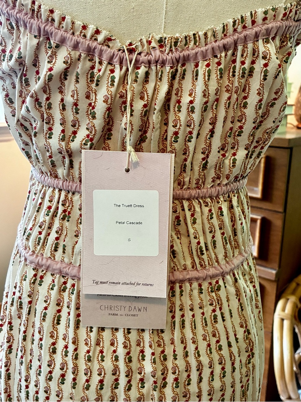 Christy Dawn Truett Dress Petal Cascade size Small NWT - Picture 8 of 10